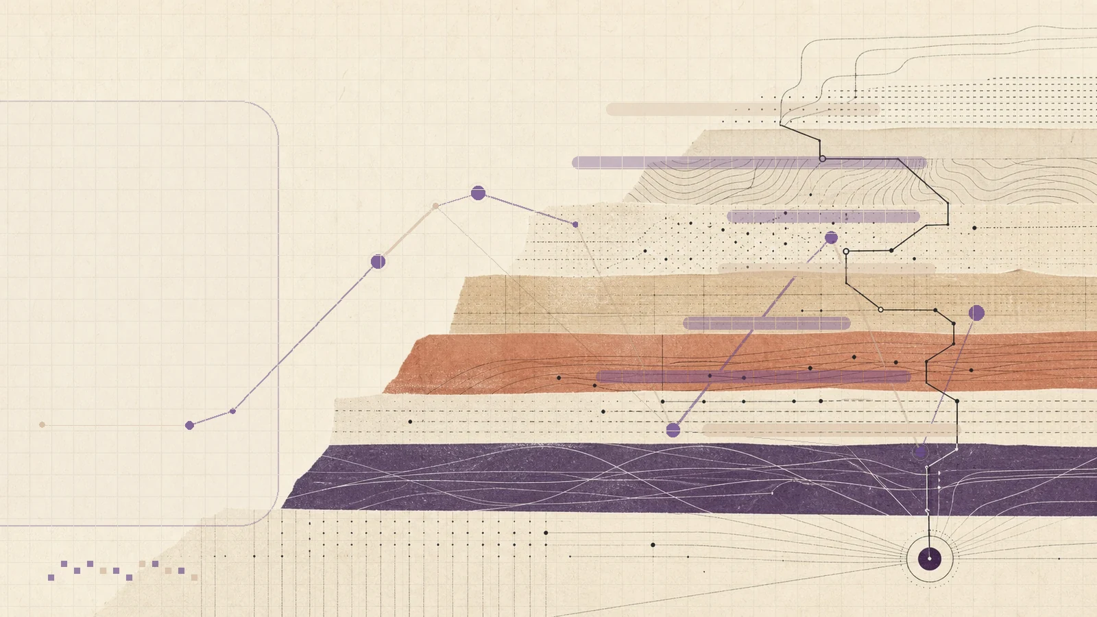 Claude Haiku 4.5, reviewed: warm clay layers and branching decision routes.