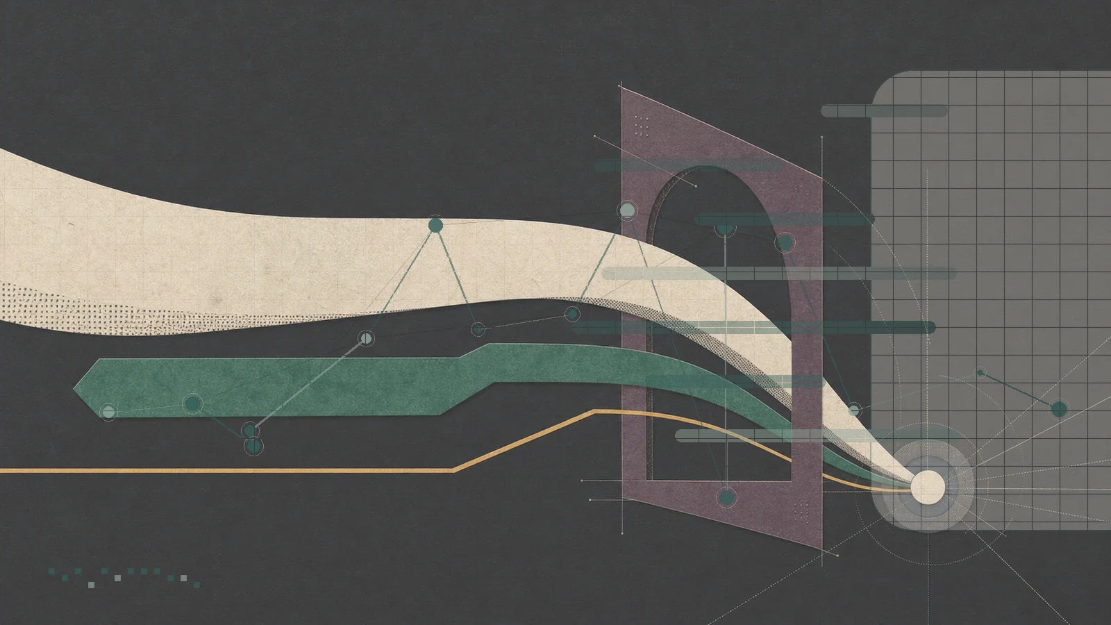 GPT-5, reviewed: dark routing lines and measured green bands.